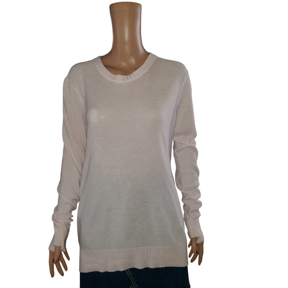 NEW Lululemon Sz 10 Sincerely Yours Sweater Cashlu Cashmere Open Back Pink Glow - Picture 2 of 12